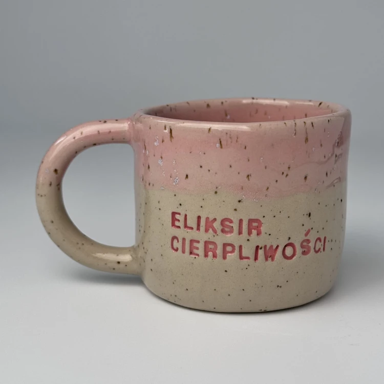 kubek ceramiczny pink eliksir cierpliwości.JPG